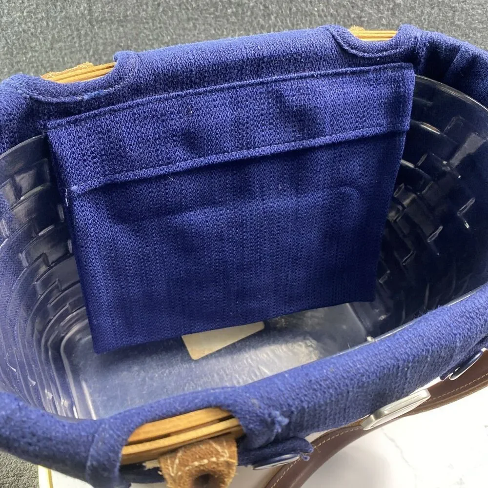 Longaberger 2003 Medium Boardwalk Basket Purse Tote+Prot.+Liner TAILGATE PICNIC